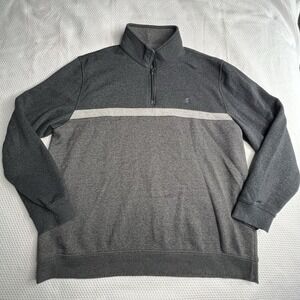Izod Advantage Performance Stretch Sweatshirt Pullover 3/4‎ Zip Up Mens Size XXL